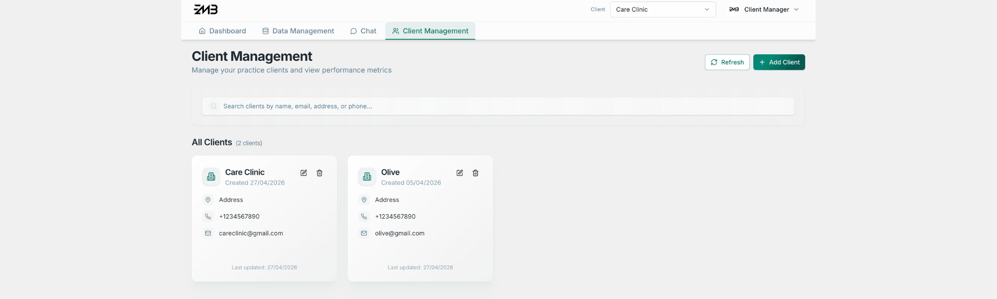 Customizable Client Portals